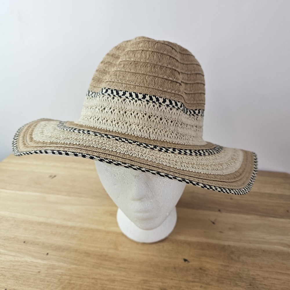 Do Everything in Love Women One Size Paper Straw Beach Sun Panama Hat